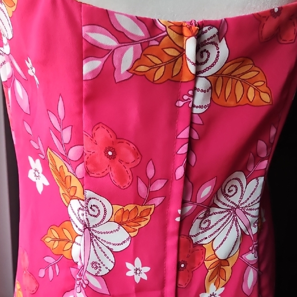 Sexy HOT Pink Midi Dress Labelle 9 - Picture 5 of 10